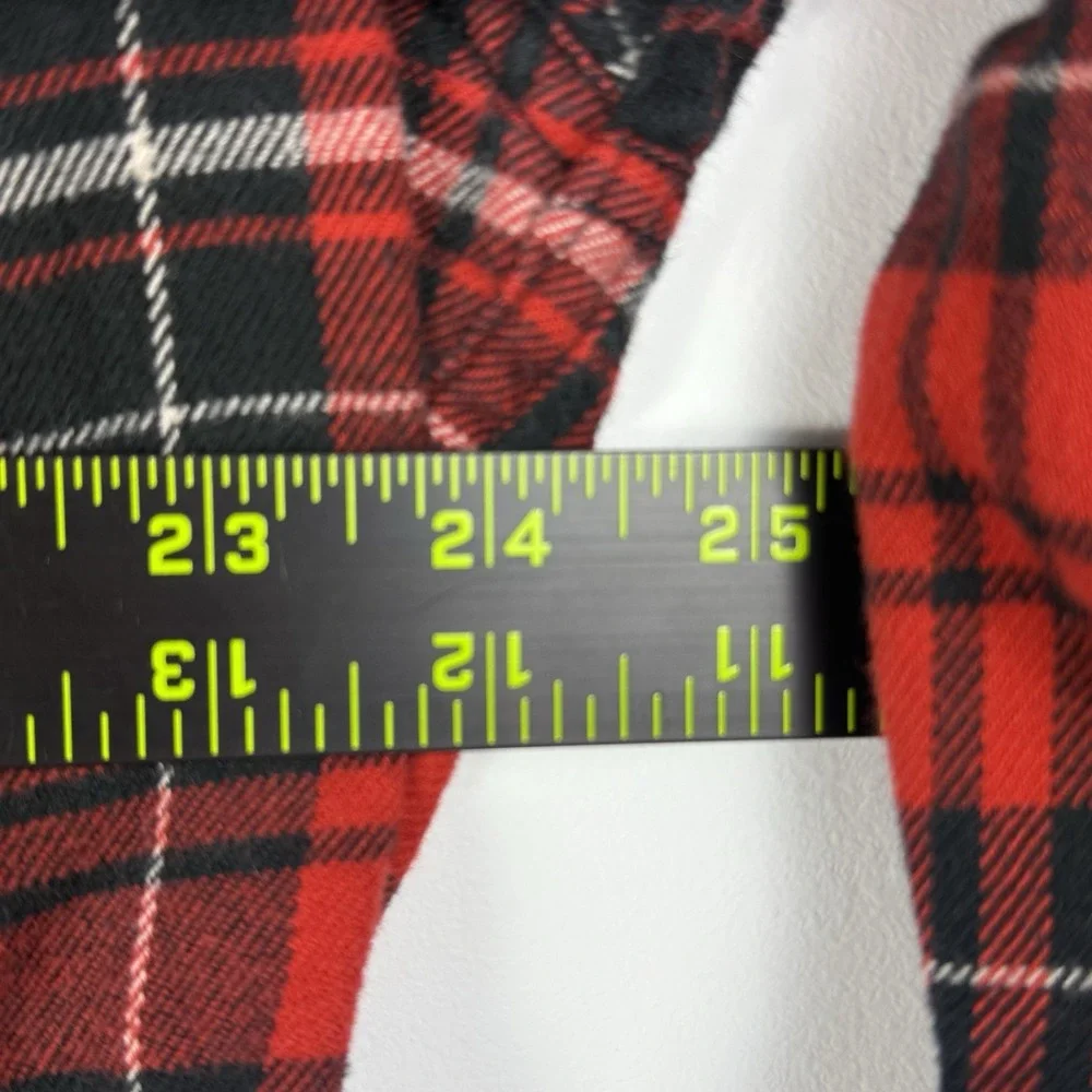 Vintage Polo Ralph Lauren Mens Large‎ Red Black Buffalo Plaid Flannel Workshirt